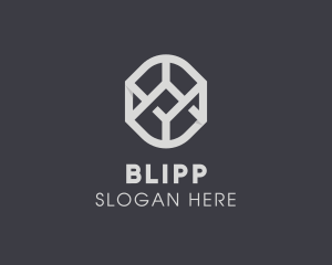 Geometric Grey Symbol Logo