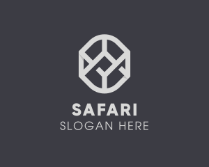 Geometric Grey Symbol Logo