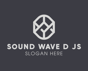 Geometric Grey Symbol Logo