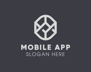 Geometric Grey Symbol Logo