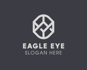 Geometric Grey Symbol logo design