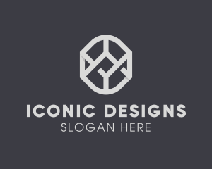 Symbol - Geometric Grey Symbol logo design