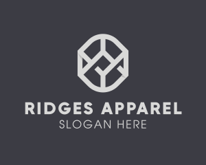 Geometric Grey Symbol logo design