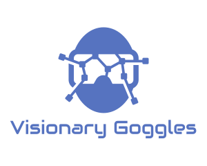 Goggles - VR Circuit Goggles logo design