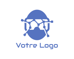 VR Circuit Goggles logo design