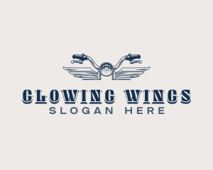 Biker Motorcycle Wings logo design