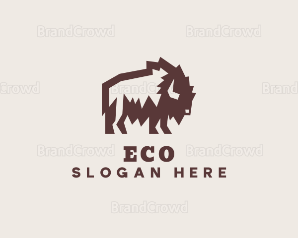 Bison Animal Ranch Logo