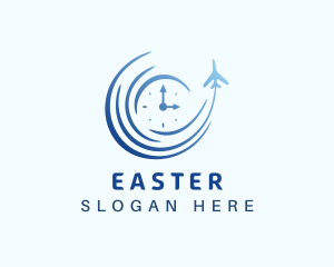 Aircraft - Airplane Time Travel logo design