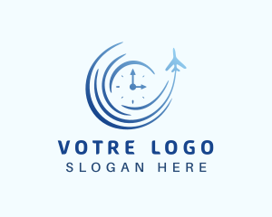 Aircraft - Airplane Time Travel logo design