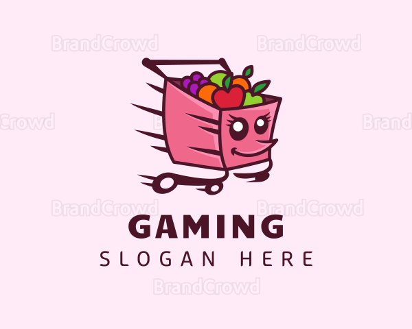 Grocery Delivery Cart Logo