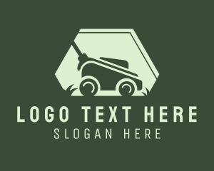 Environmental - Grass Lawn Mower Mowing logo design