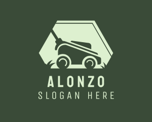 Grass Lawn Mower Mowing logo design