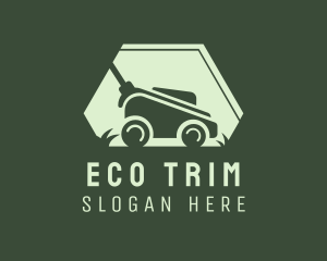 Grass Lawn Mower Mowing logo design