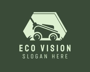 Grass Lawn Mower Mowing logo design