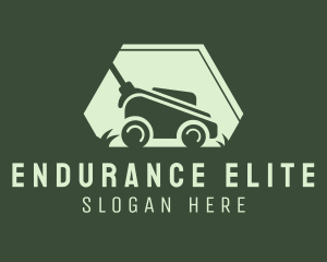 Grass Lawn Mower Mowing logo design