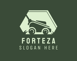 Grass Lawn Mower Mowing logo design