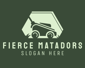 Grass Lawn Mower Mowing logo design