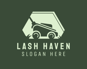 Grass Lawn Mower Mowing logo design