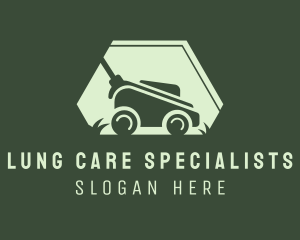 Grass Lawn Mower Mowing logo design