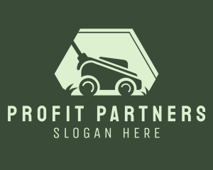 Grass Lawn Mower Mowing logo design