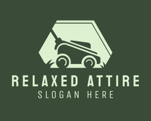 Grass Lawn Mower Mowing logo design