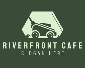 Grass Lawn Mower Mowing logo design