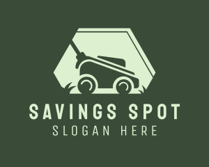 Grass Lawn Mower Mowing logo design