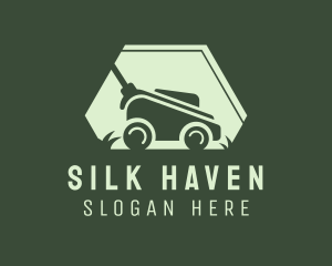 Grass Lawn Mower Mowing logo design