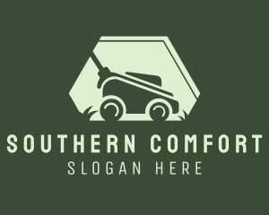 Grass Lawn Mower Mowing logo design