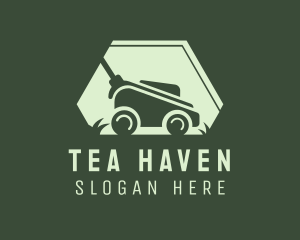 Grass Lawn Mower Mowing logo design