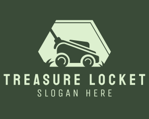 Grass Lawn Mower Mowing logo design