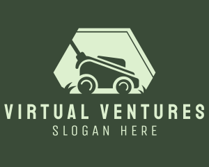 Grass Lawn Mower Mowing logo design