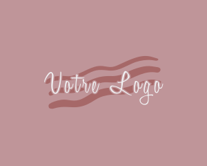 Watercolor - Signature Cosmetic Waves logo design