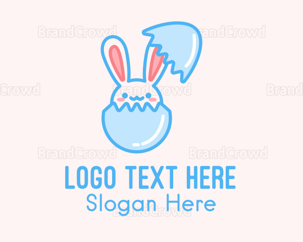 Easter Egg Hatch Bunny Logo