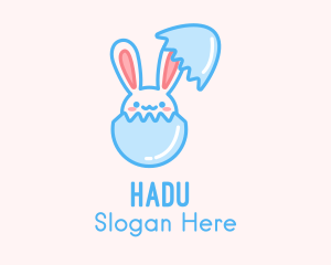 Easter Egg Hatch Bunny Logo