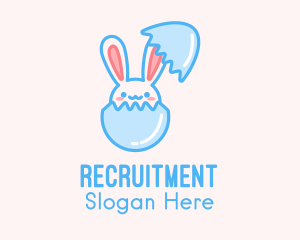 Easter Egg Hatch Bunny Logo