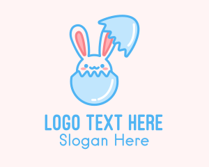 Easter Egg Hatch Bunny Logo