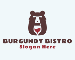 Bear Wine Bar logo design