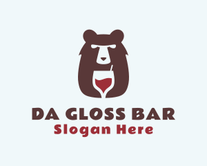 Bear Wine Bar logo design