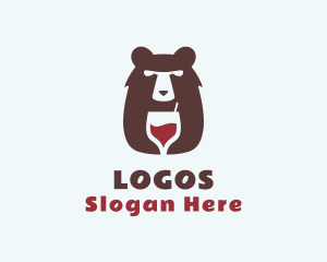 Cocktail - Bear Wine Bar logo design