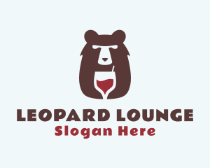 Bear Wine Bar logo design