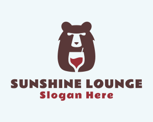 Bear Wine Bar logo design