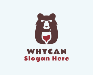 Cocktail - Bear Wine Bar logo design