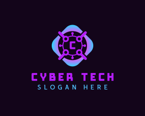 Cyber - Cyber Technology Programming logo design