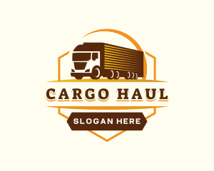 Truck Logistic Courier logo design