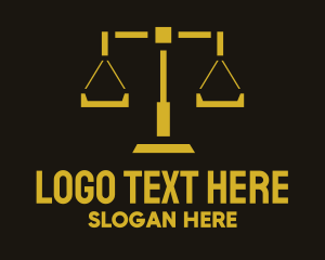 Geometric Scales Law Firm logo design