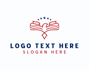 American - Military Patriotic Eagle logo design