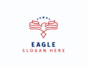 Military Patriotic Eagle logo design