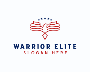 Military Patriotic Eagle logo design