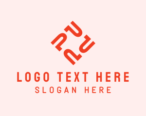 Tech Business Letter P  logo design